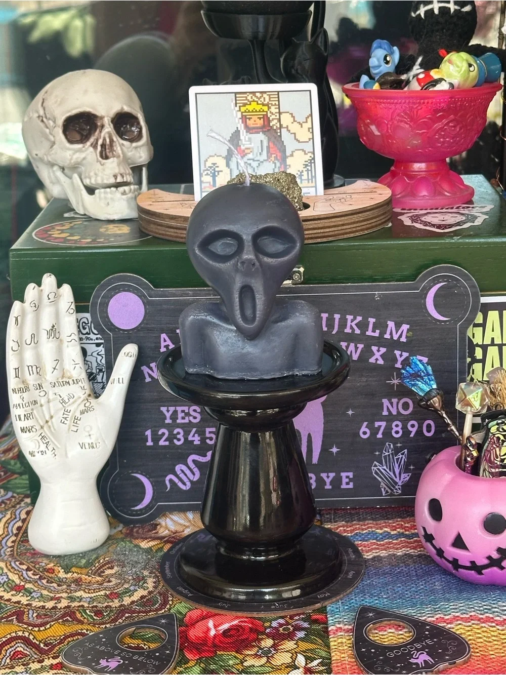 The Visitor Candle | Cryptid & UFO Gothic Decor